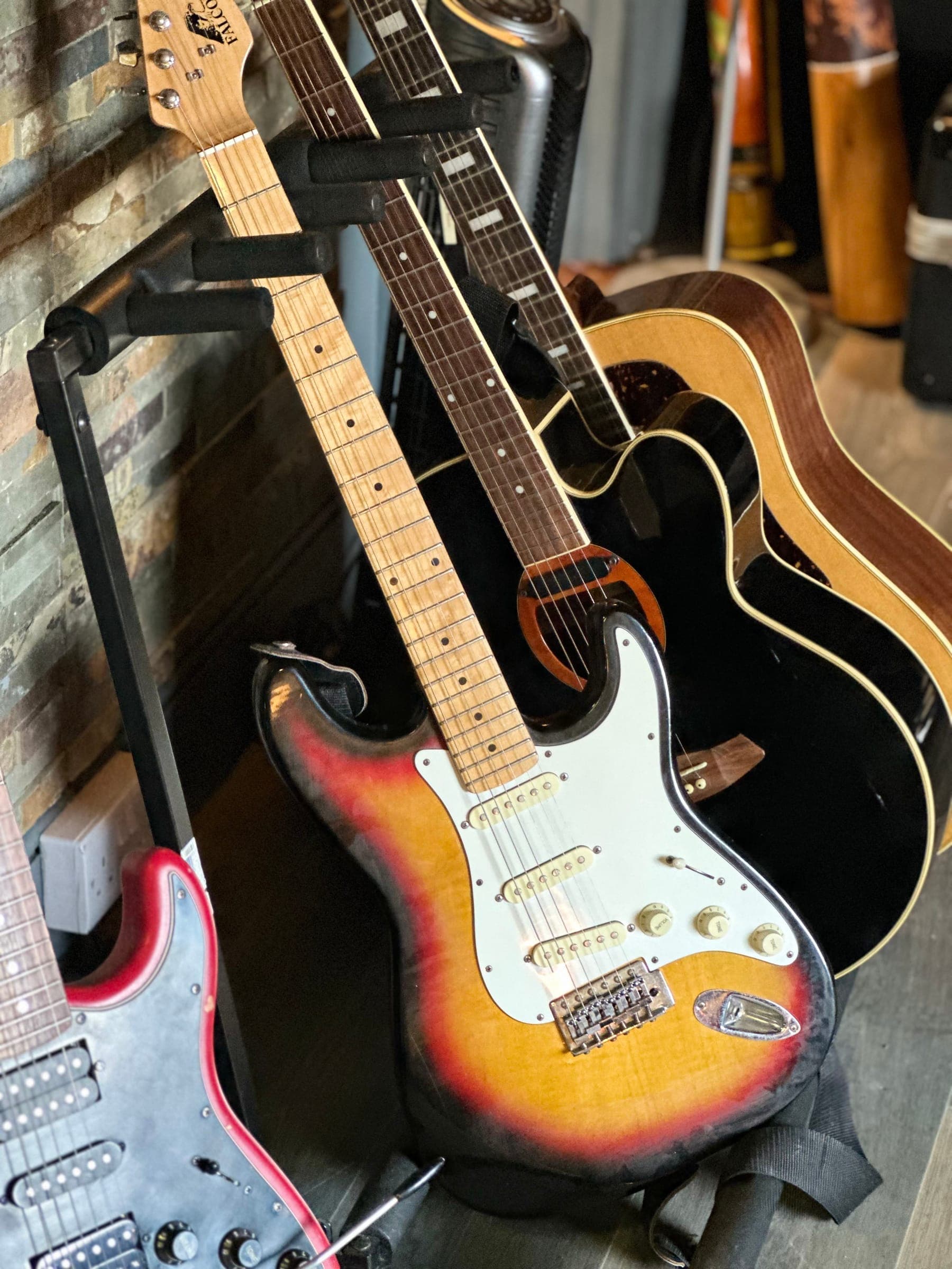 Guitars in the studio