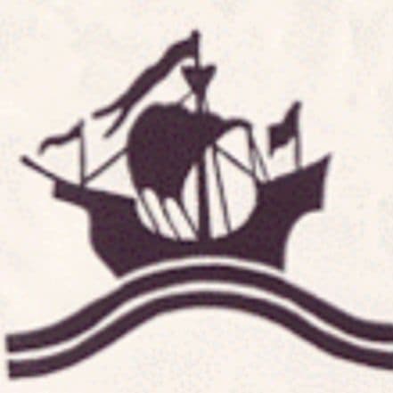 Exminster School logo: a sailing ship on waves